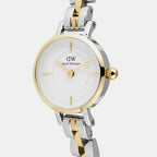 Petite Mini Arch Women Quartz White Dial Analog Stainless Steel Watch DW00100923K
