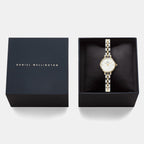 Petite Mini Arch Women Quartz White Dial Analog Stainless Steel Watch DW00100923K