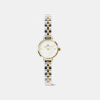 Petite Mini Arch Women Quartz White Dial Analog Stainless Steel Watch DW00100923K