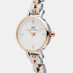 Petite Mini Arch Women Quartz White Dial Analog Stainless Steel Watch DW00100924K