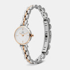 Petite Mini Arch Women Quartz White Dial Analog Stainless Steel Watch DW00100924K