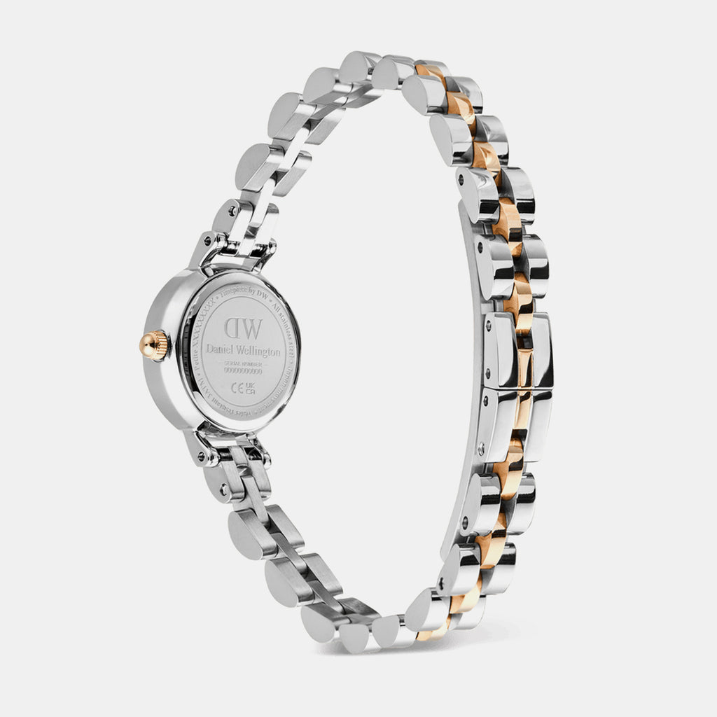 Petite Mini Arch Women Quartz White Dial Analog Stainless Steel Watch DW00100924K