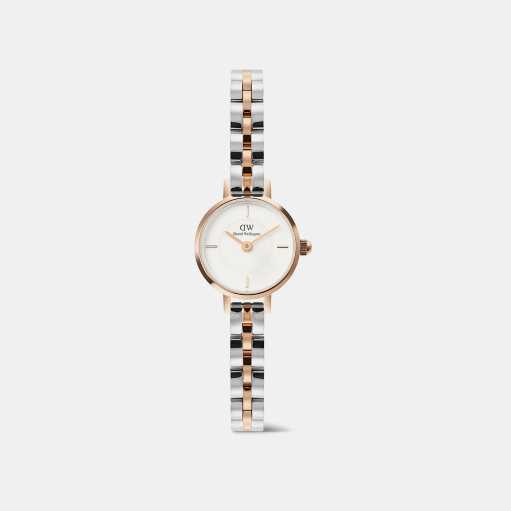 Petite Mini Arch Women Quartz White Dial Analog Stainless Steel Watch DW00100924K