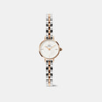 Petite Mini Arch Women Quartz White Dial Analog Stainless Steel Watch DW00100924K
