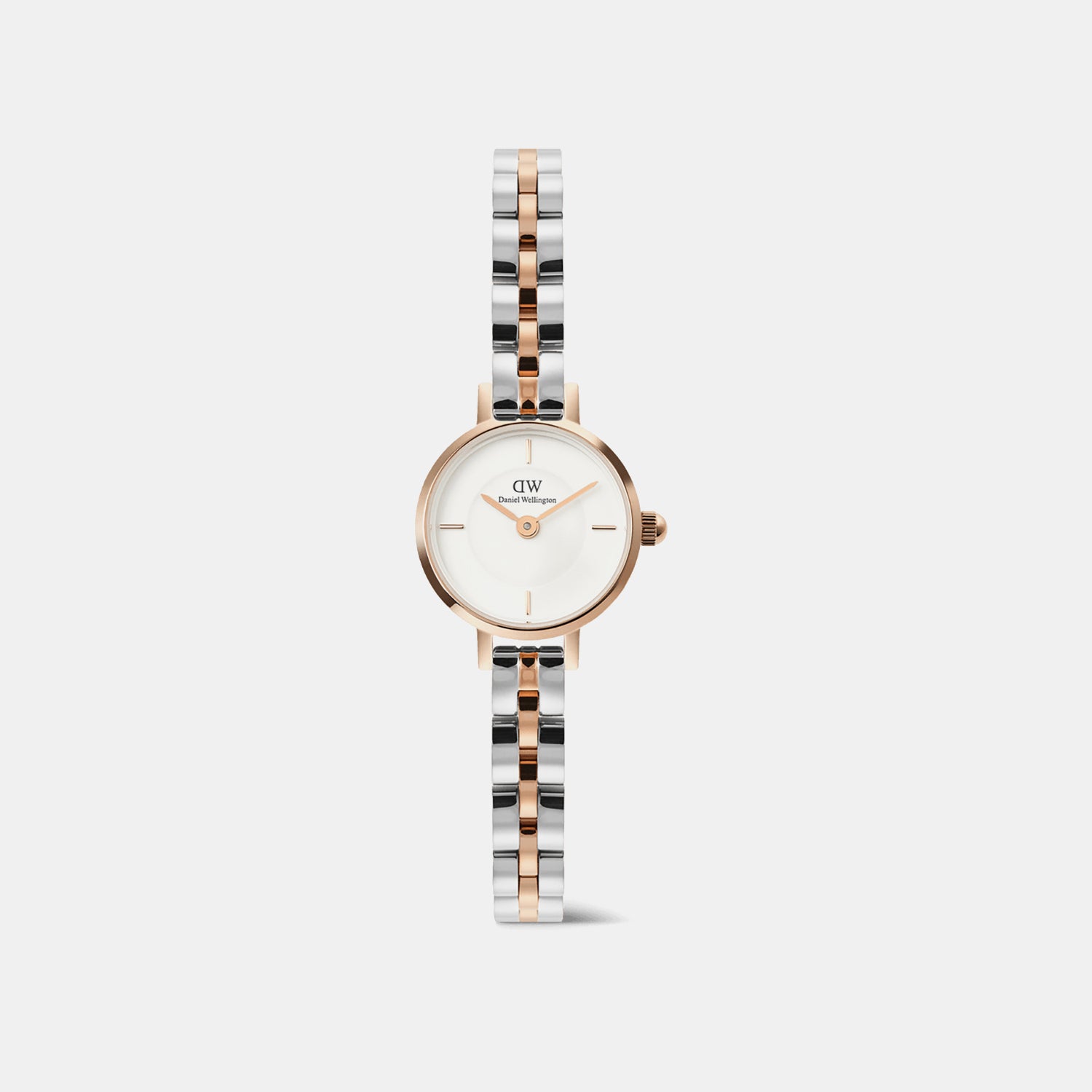 Petite Mini Arch Women Quartz White Dial Analog Stainless Steel Watch DW00100924K