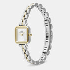 Quadro Mini Arch 3-Link Women Quartz White Dial Analog Stainless Steel Watch DW00100925K