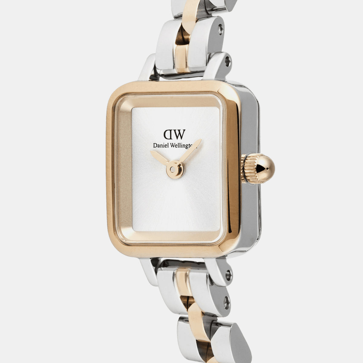 Quadro Women Quartz White Dial Analog Stainless Steel Watch DW00100926K
