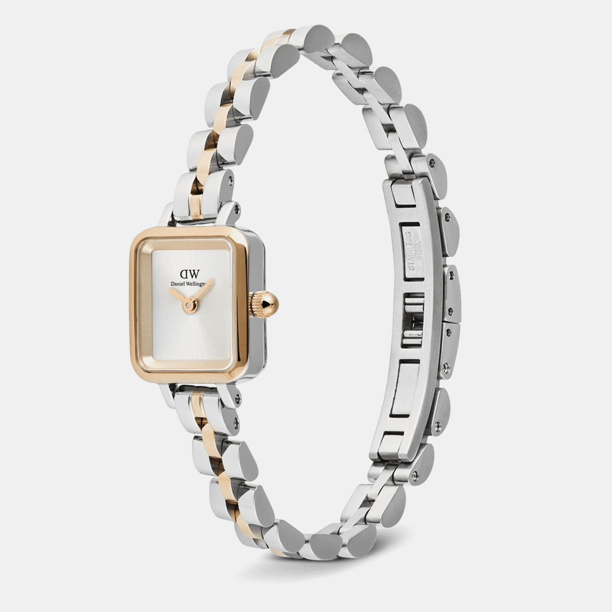 Quadro Women Quartz White Dial Analog Stainless Steel Watch DW00100926K