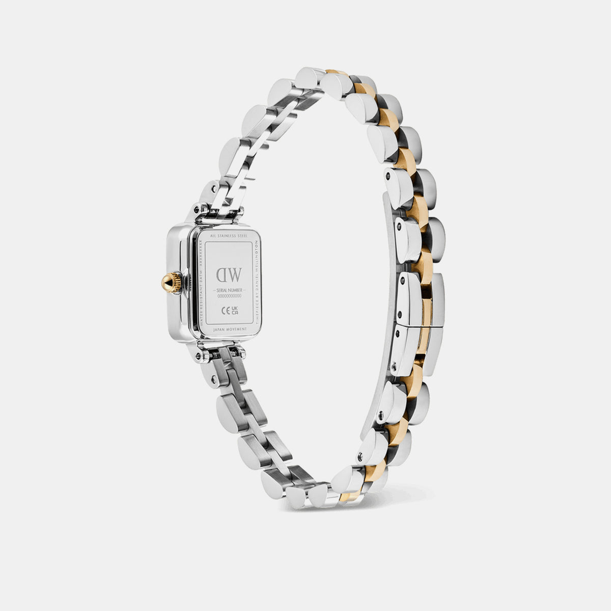 Quadro Women Quartz White Dial Analog Stainless Steel Watch DW00100926K