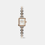 Quadro Mini Arch 3-Link Women Quartz White Dial Analog Stainless Steel Watch DW00100926K