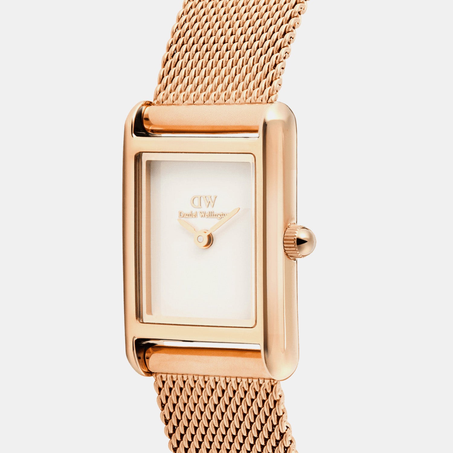 Bound Mini Sterling Women Quartz White Dial Analog Mesh Watch DW00100929K