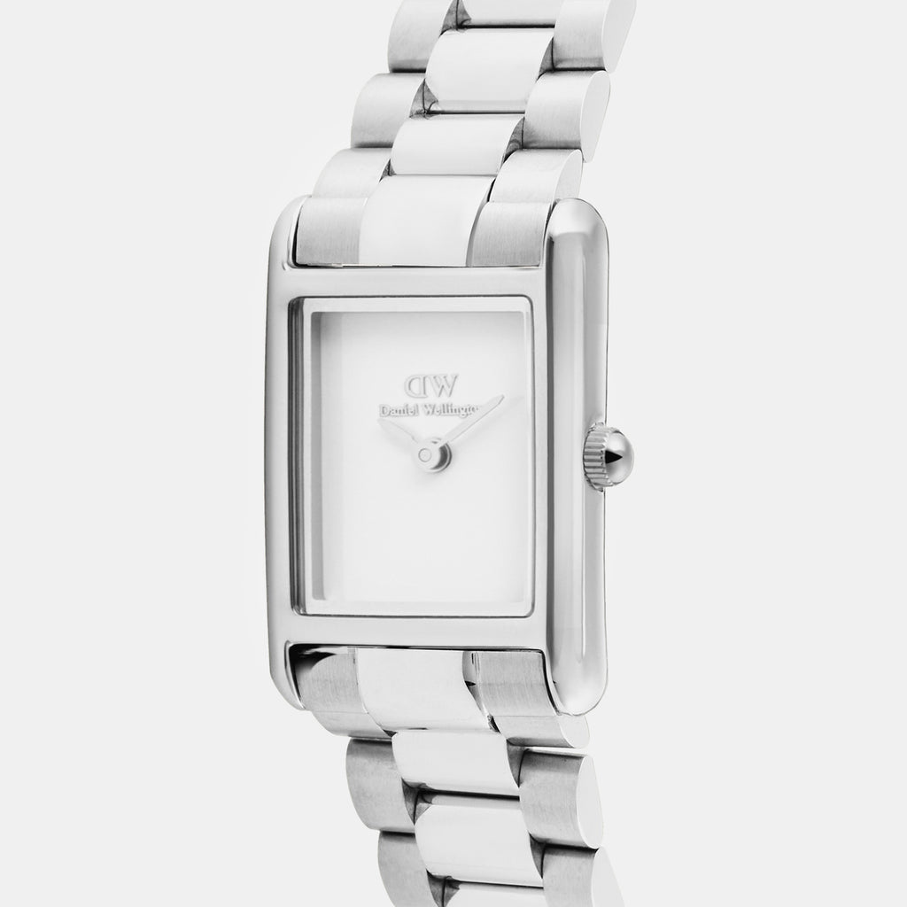 Bound Women Quartz Silver Dial Analog Stainless Steel Watch DW00100930K