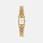 Bound Mini Women Quartz White Dial Analog Stainless Steel Watch DW00100931K