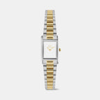 Bound Women Quartz White Dial Analog Stainless Steel Watch DW00100932K
