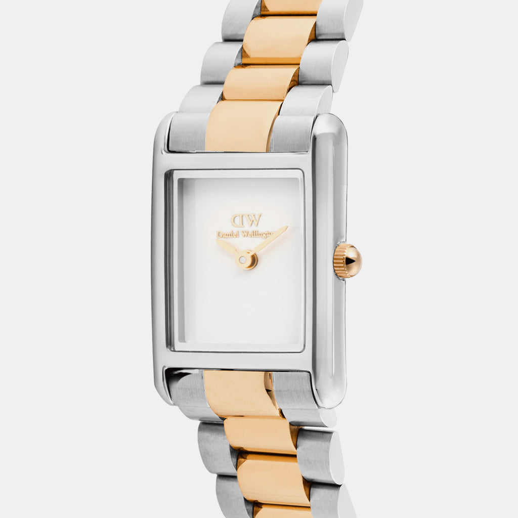 Bound Women Quartz White Dial Analog Stainless Steel Watch DW00100933K