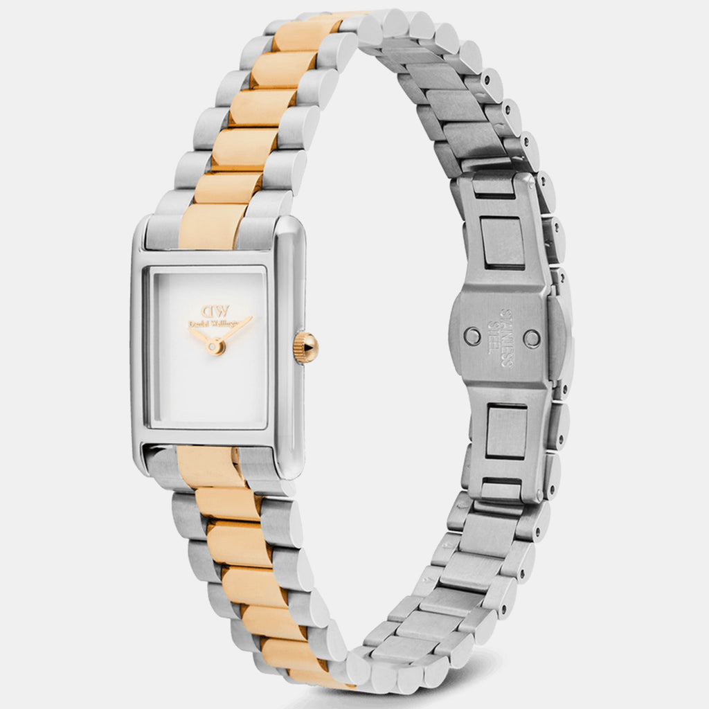 Bound Women Quartz White Dial Analog Stainless Steel Watch DW00100933K