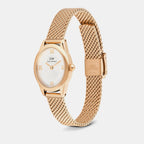 Ophelia Women Quartz White Dial Analog Mesh Watch DW00100940K