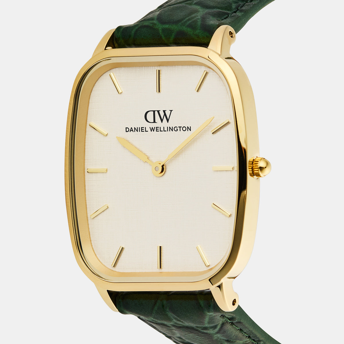 Marlon Men Quartz Cream Dial Analog Leather Watch DW00100954