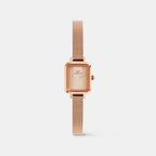 Quadro Women Quartz Cream Dial Analog Mesh Watch DW00100962K