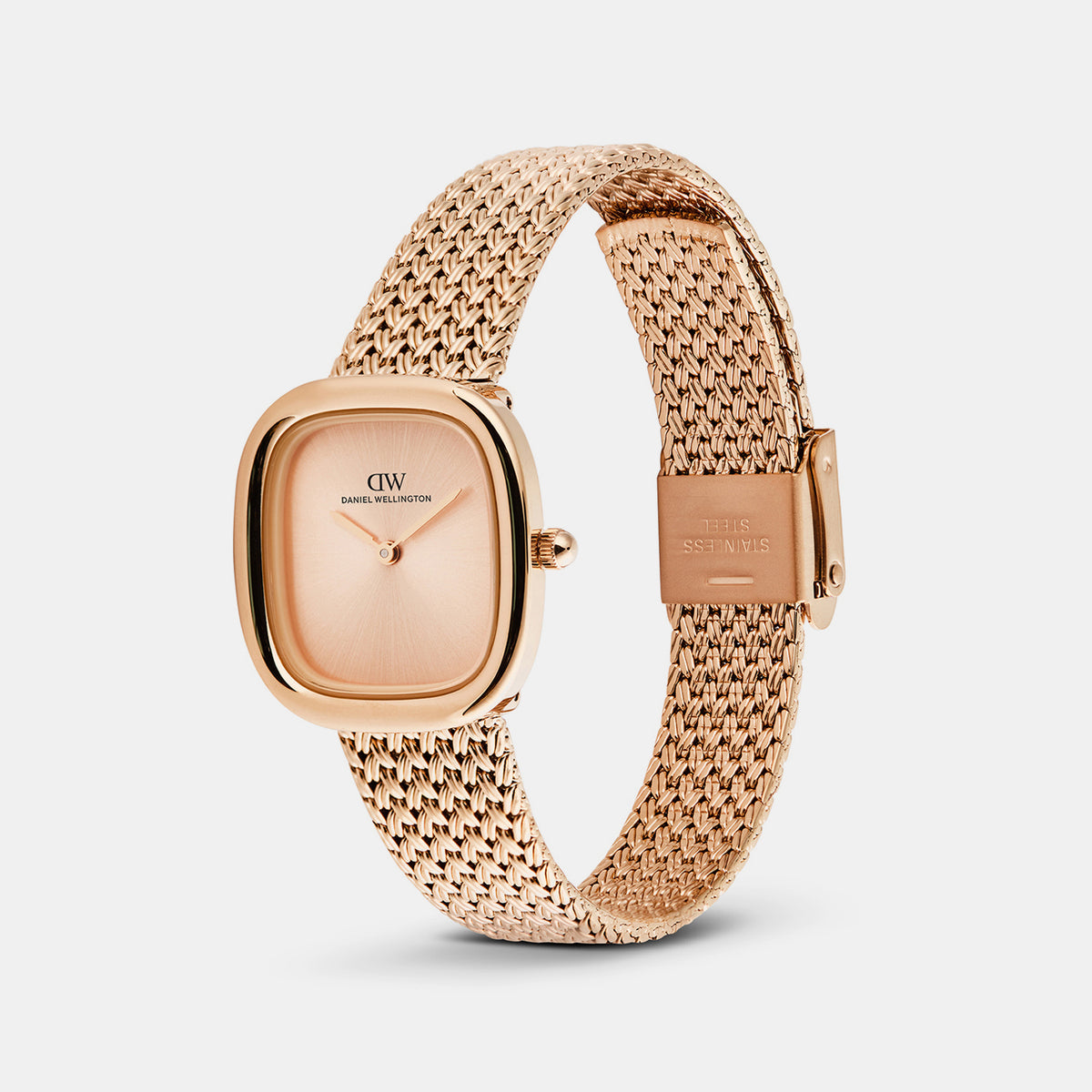 Women Quartz Rose Gold Dial Analog Stainless Steel Watch DW00100965