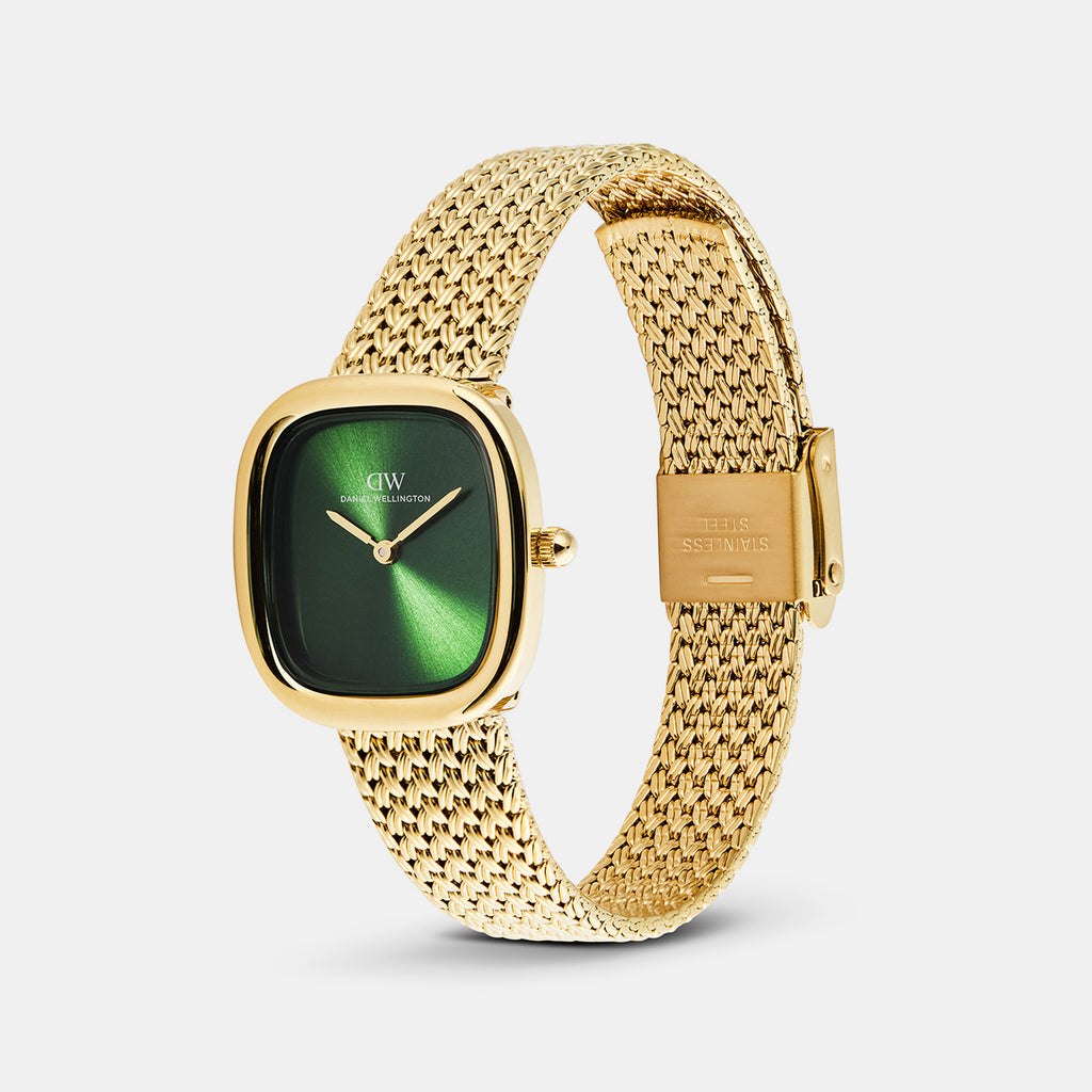 Margot Women Quartz Green Dial Analog Mesh Watch DW00100967K