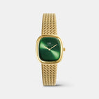 Margot Women Quartz Green Dial Analog Mesh Watch DW00100967K