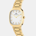 Men Quartz White Dial Analog Stainless Steel Watch DW00100985