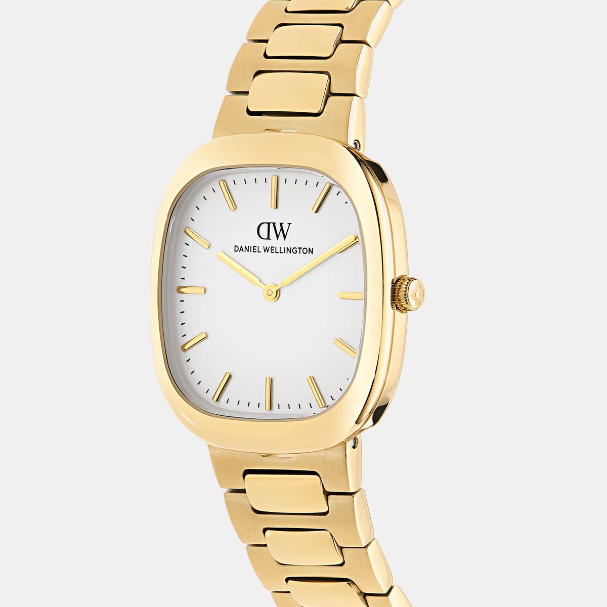 Men Quartz White Dial Analog Stainless Steel Watch DW00100985