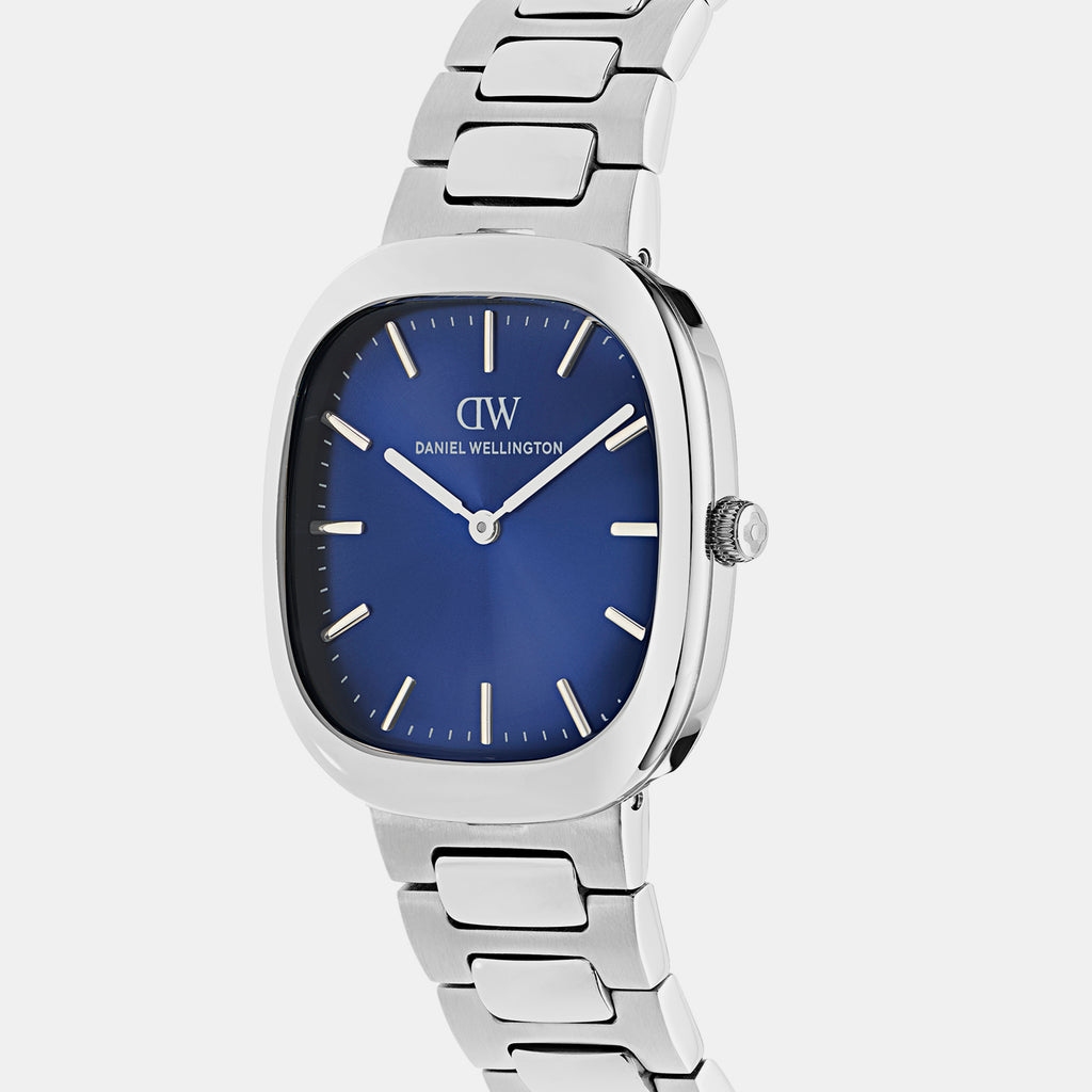 Men Quartz Blue Dial Analog Stainless Steel Watch DW00100986