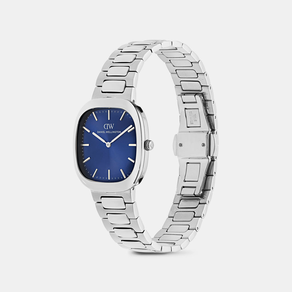Men Quartz Blue Dial Analog Stainless Steel Watch DW00100986