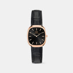 Men Quartz Black Dial Analog Leather Watch DW00100987