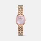 Women Quartz Pink Dial Analog Stainless Steel Watch DW00100990