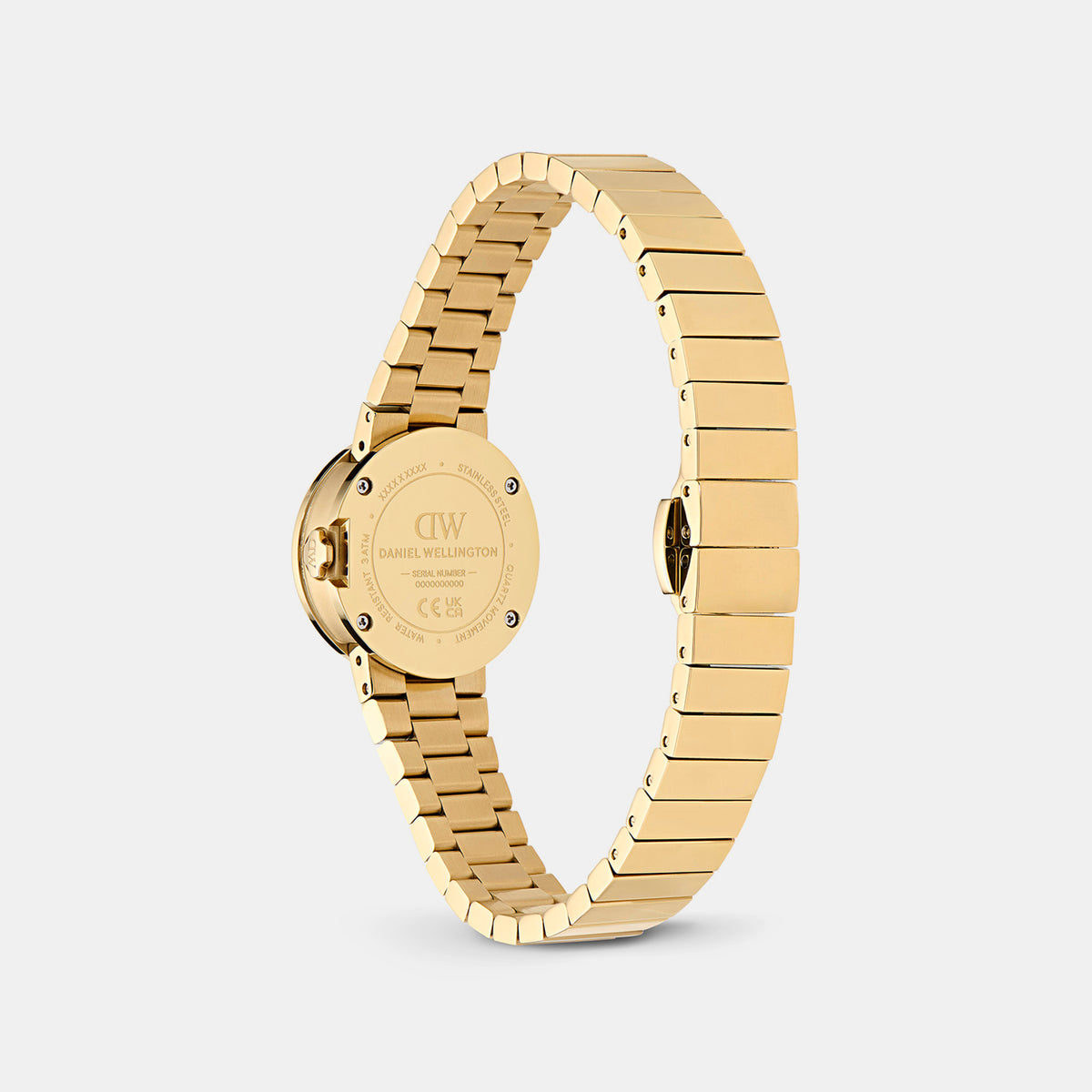 Women Quartz Gold Dial Analog Stainless Steel Watch DW00100997