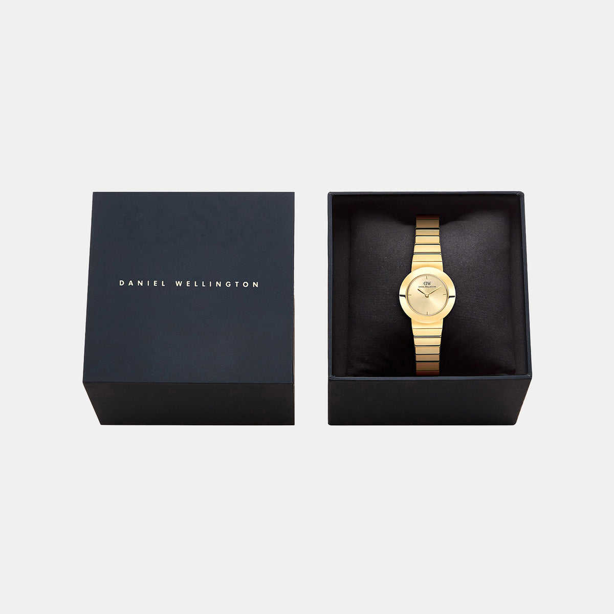 Women Quartz Gold Dial Analog Stainless Steel Watch DW00100997