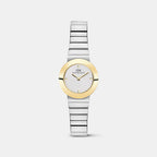 Women Quartz White Dial Analog Stainless Steel Watch DW00100998