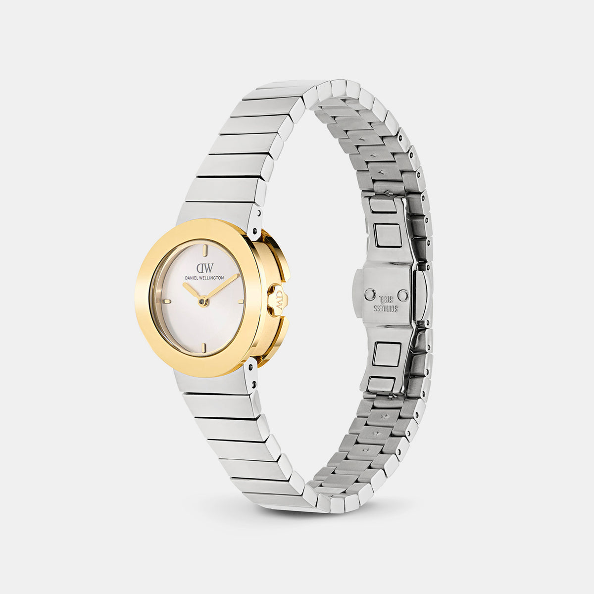 Women Quartz White Dial Analog Stainless Steel Watch DW00100998