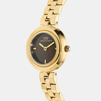 Women Quartz Black Dial Analog Stainless Steel Watch DW00101002