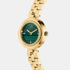 Women Quartz Green Dial Analog Stainless Steel Watch DW00101004