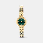 Women Quartz Green Dial Analog Stainless Steel Watch DW00101004