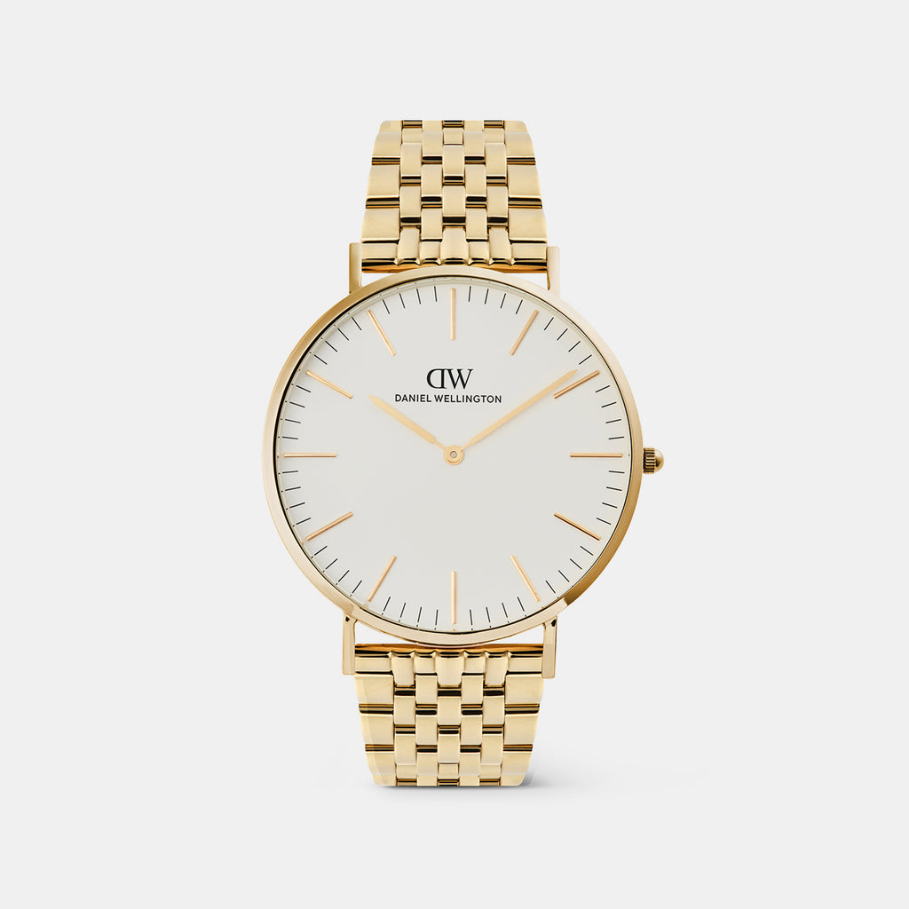 Men Quartz White Dial Analog Stainless Steel Watch DW00101011