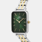 Women Quartz Green Dial Analog Stainless Steel Watch DW00101013