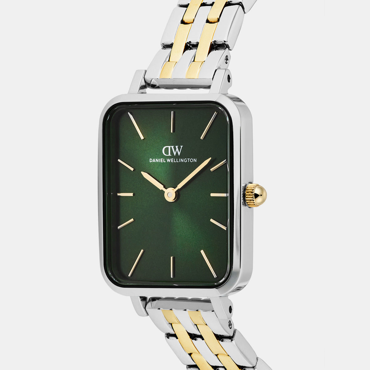 Women Quartz Green Dial Analog Stainless Steel Watch DW00101013