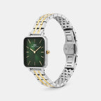 Women Quartz Green Dial Analog Stainless Steel Watch DW00101013
