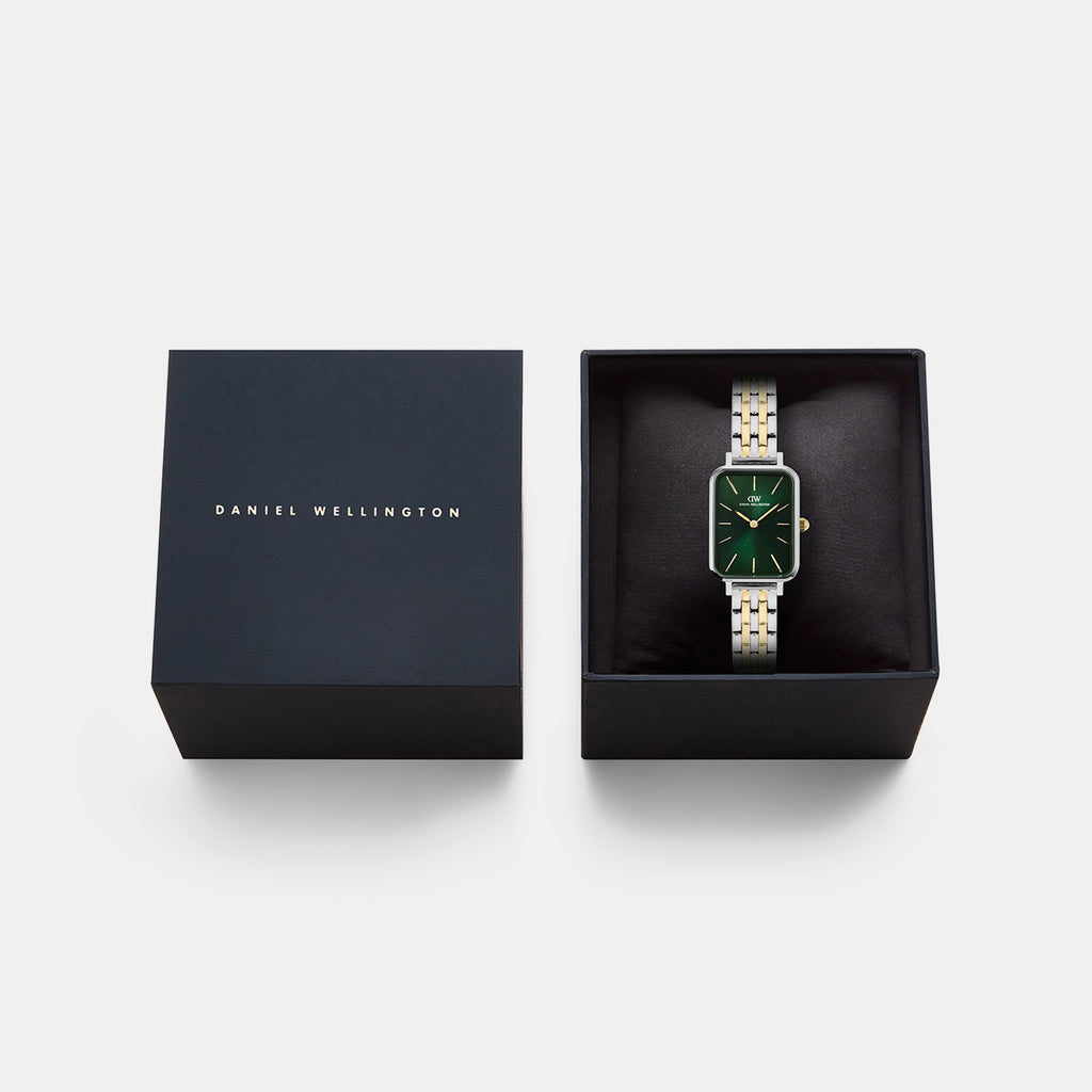 Women Quartz Green Dial Analog Stainless Steel Watch DW00101013
