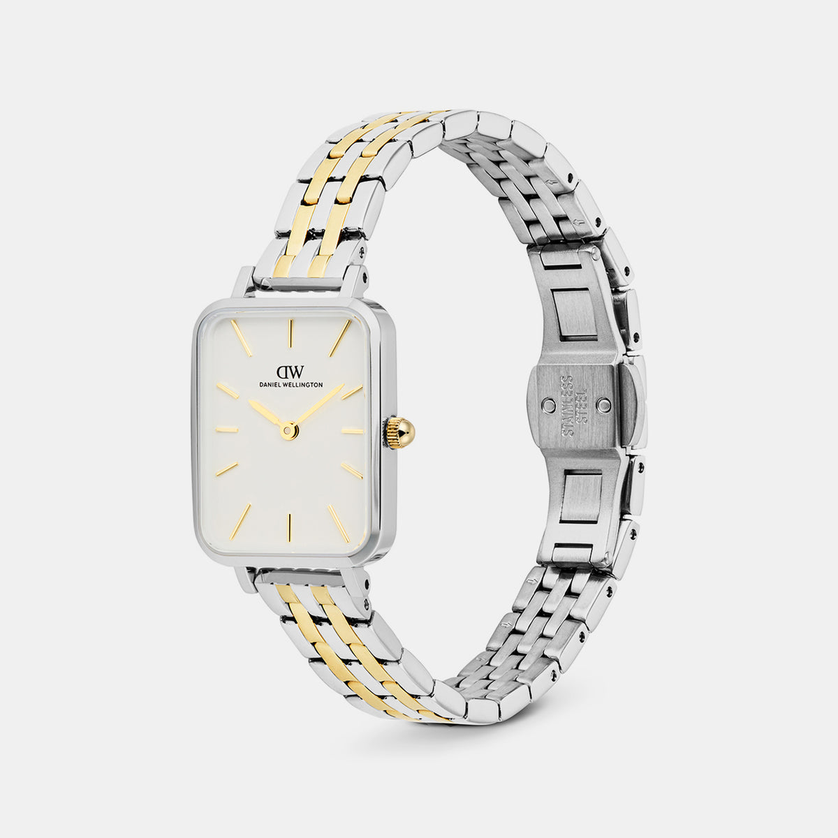 Women Quartz White Dial Analog Stainless Steel Watch DW00101014