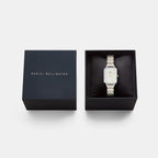Women Quartz White Dial Analog Stainless Steel Watch DW00101014