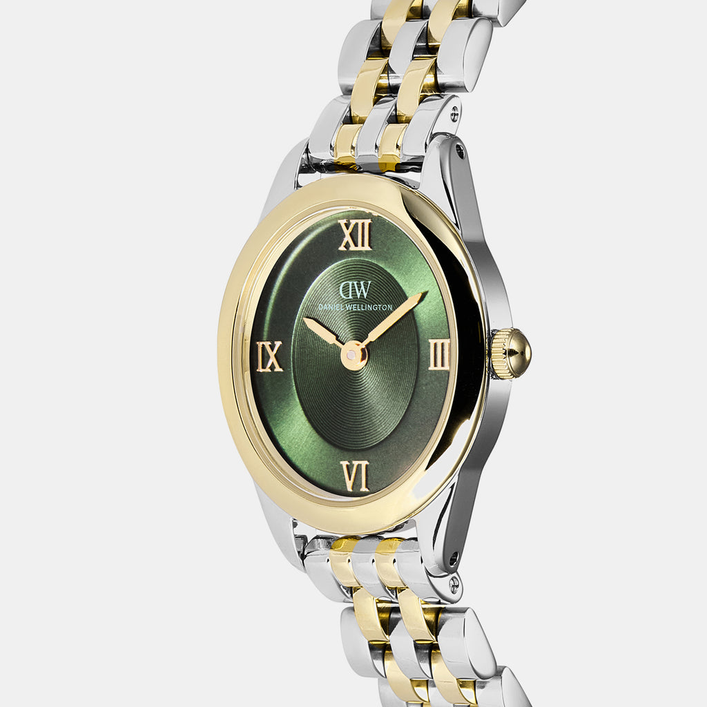Women Quartz Green Dial Analog Stainless Steel Watch DW00101017