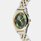 Women Quartz Green Dial Analog Stainless Steel Watch DW00101017