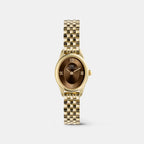 Women Quartz Brown Dial Analog Stainless Steel Watch DW00101018