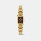 Women Quartz Brown Dial Analog Stainless Steel Watch DW00101020K